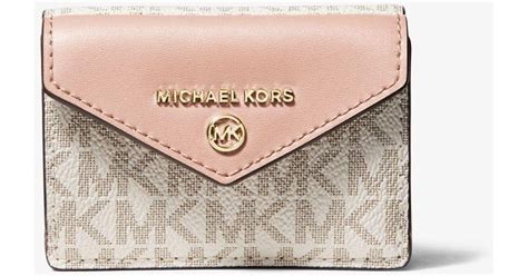 michael kors wallets jet set pink|michael kors vanilla jet set.